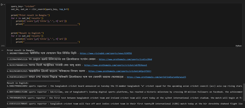 Cross Lingual Information Retrieval System